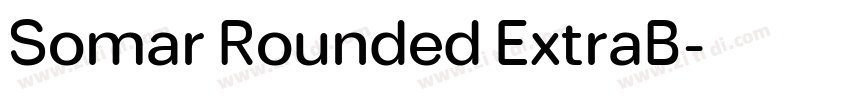 Somar Rounded ExtraB字体转换